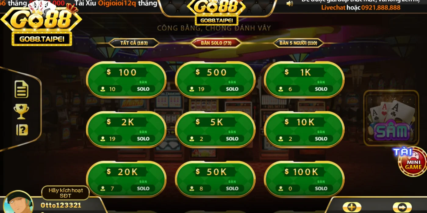 Giới thiệu về game sâm lốc hot hit tại GO88