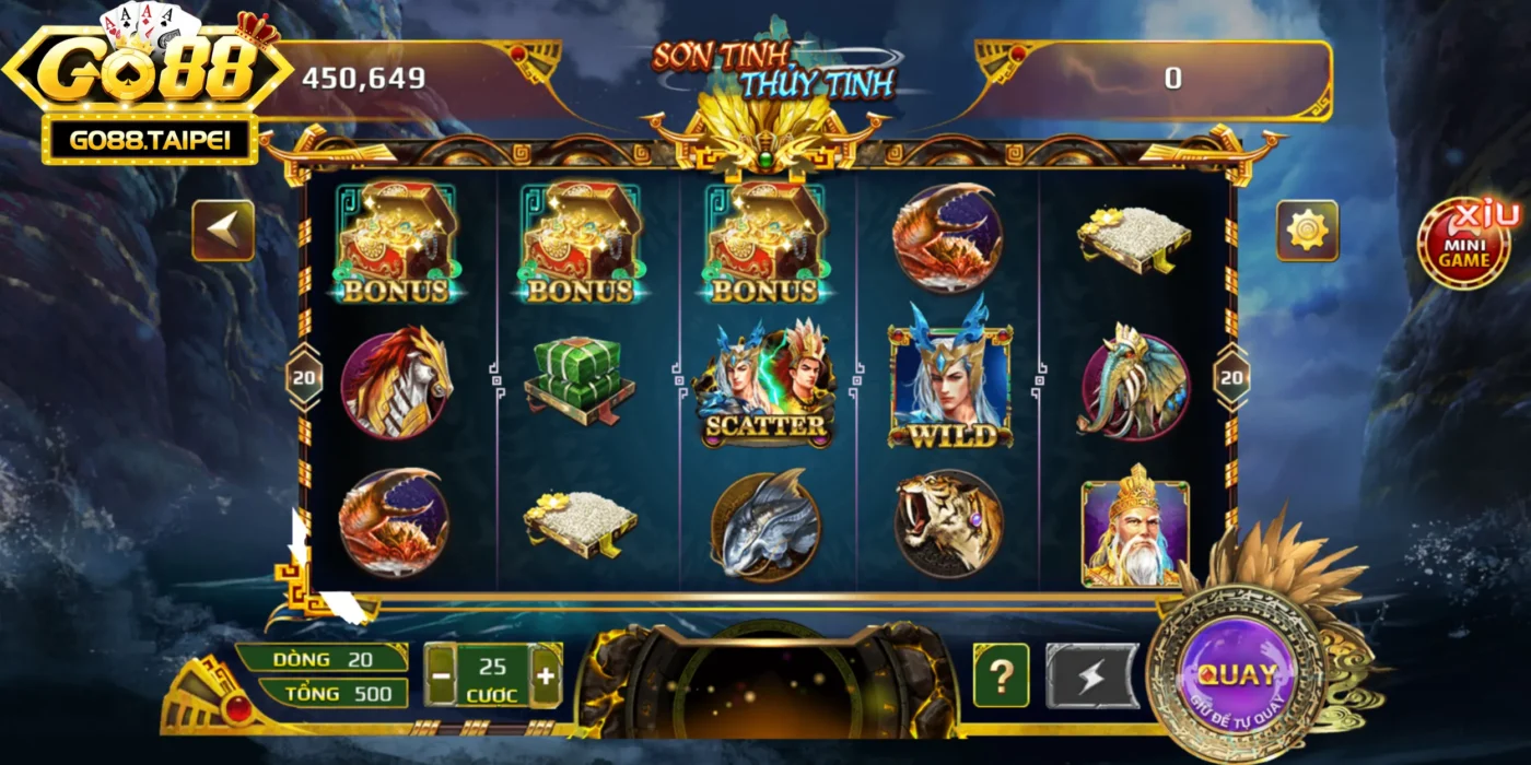 Sơn Tinh Thuỷ Tinh GO88 TAIPEI slot game được yêu mến