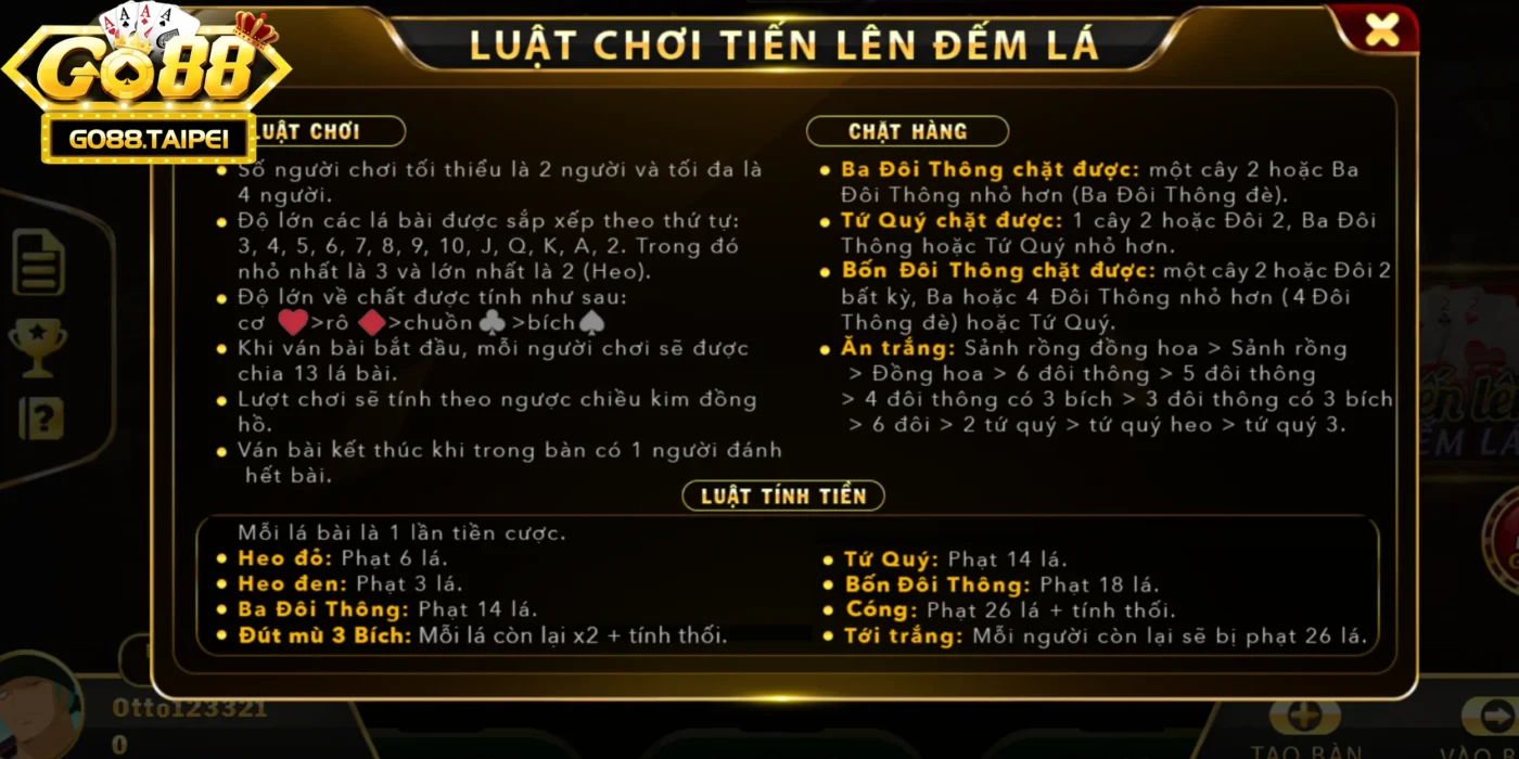 Tất tần tật luật chơi tiến lên đếm lá cho tân binh